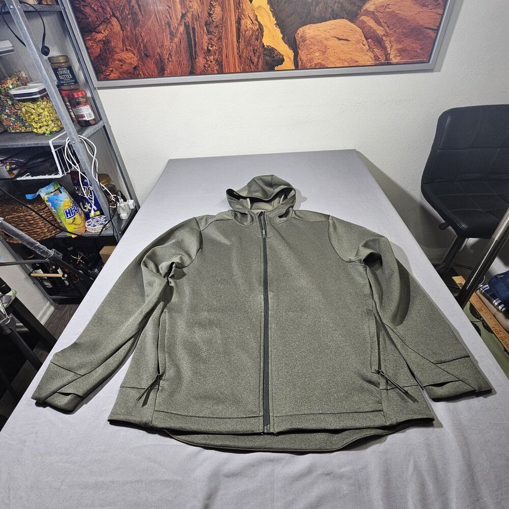 All In Motion Target Mens Full Zip Hoodie Jacket Green Size L Large Activewear